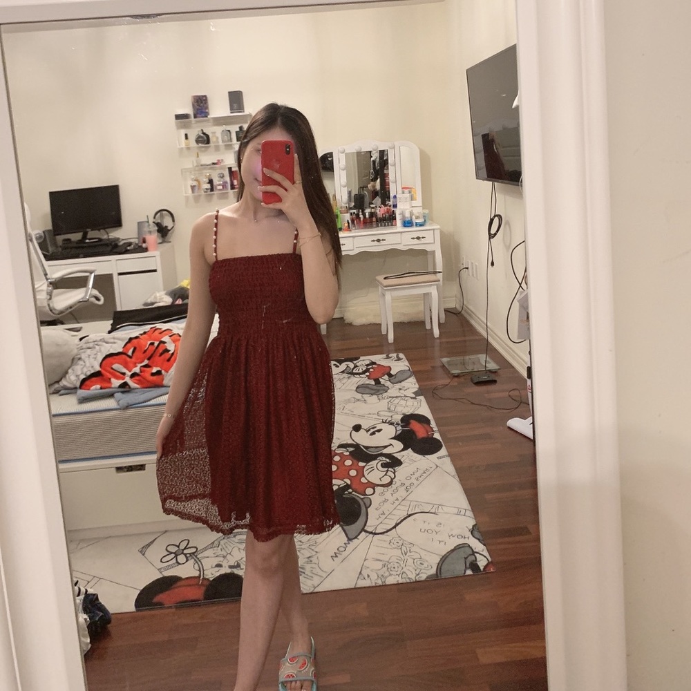 Mini lace dress